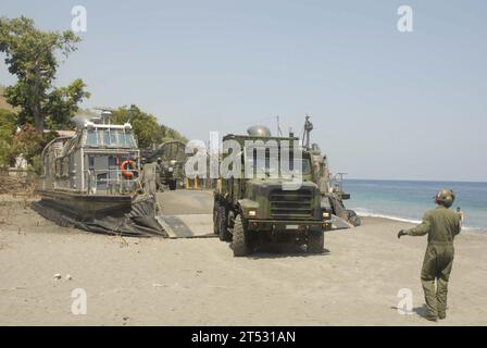 https://l450v.alamy.com/450v/2t531an/0910148829h-094-dili-timor-leste-oct-14-2009-members-of-assault-craft-unit-acu-5-embarked-aboard-the-amphibious-assault-ship-uss-bonhomme-richard-lhd-6-unload-us-marine-corps-vehicles-from-a-landing-craft-air-cushion-on-a-beach-in-timor-leste-during-marine-exercise-marex-2009-sailors-assigned-to-the-bonhomme-richard-amphibious-ready-group-and-embarked-marines-assigned-to-the-11th-marine-expeditionary-unit-11th-meu-are-participating-in-marex-2009-a-multilateral-exercise-that-promotes-cooperation-through-civic-action-programs-and-training-with-the-timor-leste-and-australian-mil-2t531an.jpg