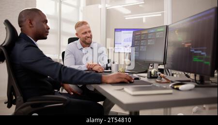 Digital Scrum Agenda Schedule And Gantt Chart Software Stock Photo