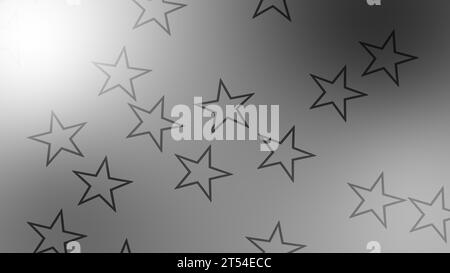 CG image of black and white background including star shaped object Stock Photo