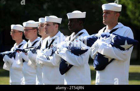 decommissioning ceremony, Flag Day, Fort George G. Meade, Md., NIOC, Sailors, U.S. Navy Stock Photo