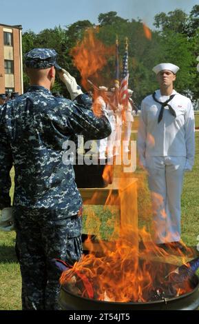 decommissioning ceremony, Flag Day, Fort George G. Meade, Md., NIOC, Sailors, U.S. Navy Stock Photo