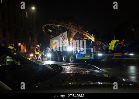 Milan, Italy. 30th Oct, 2023. MILAN - Move of the mole from Triennale to museum of science and technology. Editorial Usage Only Credit: Independent Photo Agency/Alamy Live News Stock Photo