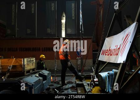 Milan, Italy. 30th Oct, 2023. MILAN - Move of the mole from Triennale to museum of science and technology. Editorial Usage Only Credit: Independent Photo Agency/Alamy Live News Stock Photo