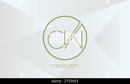CW, WC Abstract Letters Logo Monogram Stock Vector