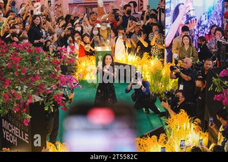 Oscar Winner Tan Sri Datuk Michelle Yeoh at the homecoming  event at Pavilion Kuala Lumpur Stock Photo