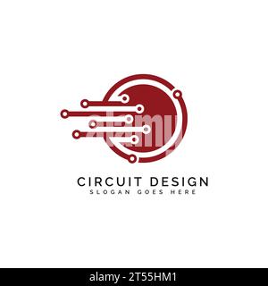 Letter O logo, Circuit shape symbol, Technology and digital abstract dot connection. Alphabet O tech logotype, design, internet, systems Stock Vector