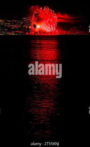 Fireworks in L´Olla de Altea Stock Photo