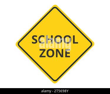 School Zone Symbol Stock Vector