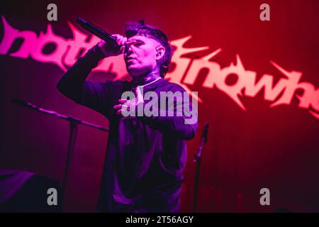 Nothing, Nowhere performing at The O2 Arena, London 2nd November 2023 - BANG MEDIA INTERNATIONAL - FAMOUS PICTURES 28 HOLMES ROAD LONDON NW5 3AB UNITED KINGDOM tel 44 0 02 7485 1005 email: paulsmithbangshowbiz.com or tombangshowbiz.com Copyright: xTomxRosex adnzi316 Credit: Imago/Alamy Live News Stock Photo