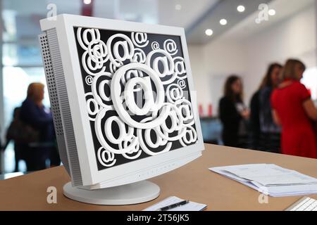E-mail attack Stock Photo