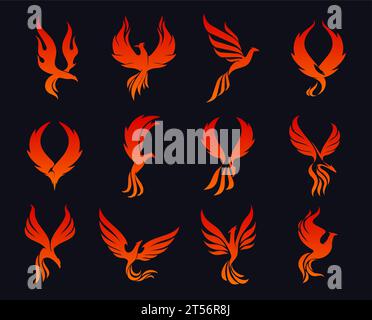 Rising phoenix emblems Stock Vector Image & Art - Alamy