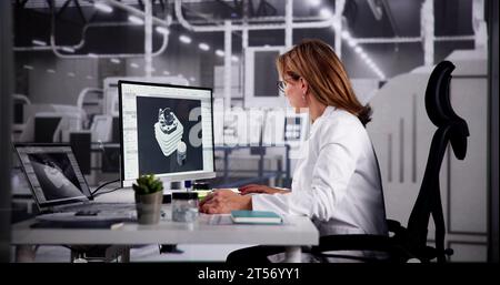 3D Software Engineer: Design, Develop and Engineer Computer Engineering Stock Photo