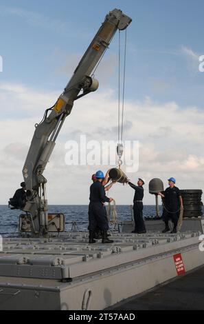 US Navy A MK-46 torpedo launch from USS Preble DDG 88 Stock Photo - Alamy