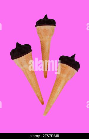 chocolate marshmallow. Isolated on white. Isolated Stock Photo