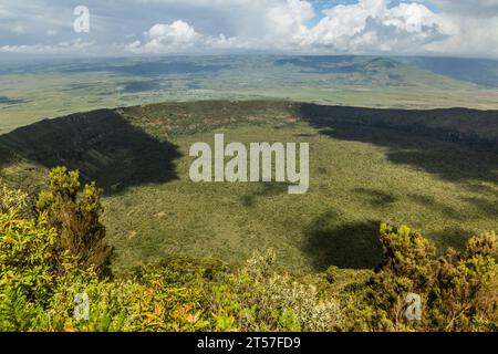 Crater of Longonot volcano, Kenya Stock Photo