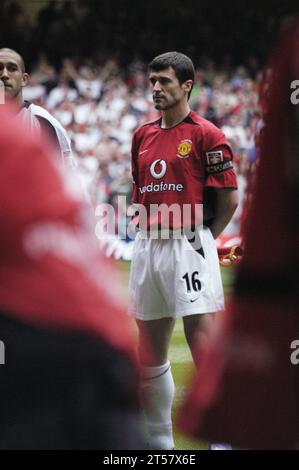 Captain Roy Keane – Before the FA Cup Final 2004, Manchester United v Millwall, May 22 2004. Man Utd won the match 3-0. Photograph: ROB WATKINS Stock Photo