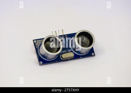 Ultrasonic sensor HC-SR04 for an Arduino Stock Photo