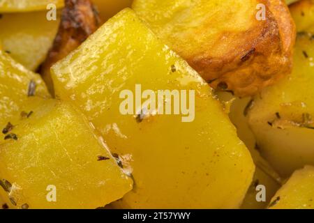 hash browns, close-up, in a dish Stock Photo