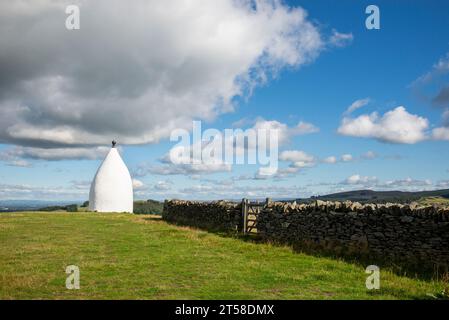 The White Nancy, a folly high in the hills above Bollington, Macclesfield, Cheshire, England. Stock Photo