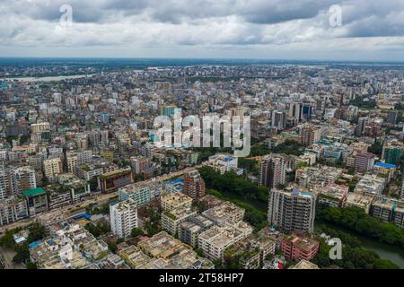 Dhaka, Bangladesh. Aerial view of Dhaka, the Capital of Bangladesh. Stock Photo