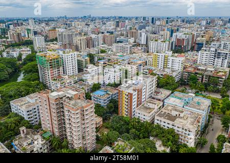 Dhaka, Bangladesh. Aerial view of Dhaka, the Capital of Bangladesh. Stock Photo