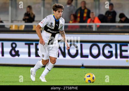 Lecce, Italy. 01st Nov, 2023. Adrian Bernabe of Parma Calcio during US Lecce vs Parma Calcio, Italian football Coppa Italia match in Lecce, Italy, November 01 2023 Credit: Independent Photo Agency/Alamy Live News Stock Photo