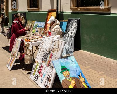 street sell. Tunja, Boyacá, Colombia, South America. Stock Photo