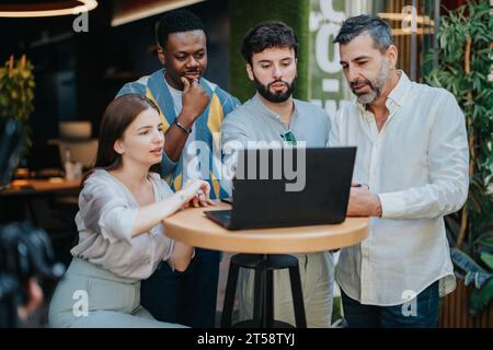 Successful Collaboration for Better Efficiency in Business Projects Stock Photo