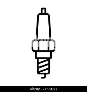 Car Candle outline vector icon Stock Vector