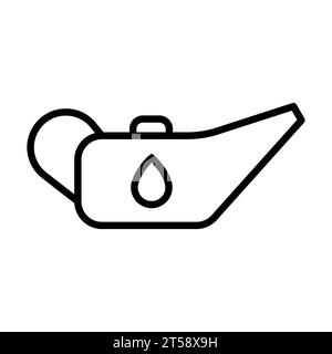 Engine Oil outline vector icon Stock Vector