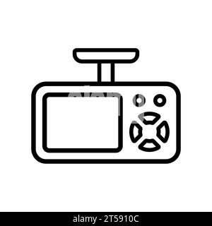 Drive Recorder outline vector icon Stock Vector