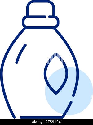 Liquid laundry detergent. Pixel perfect, editable stroke icon Stock Vector