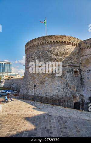 View of Gallipoli town and harbour, Puglia Region, South Italy Stock Photo