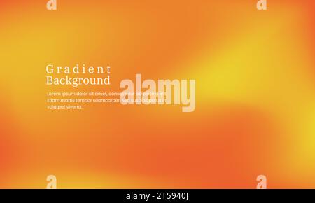Abstract blurred gradient mesh background vector. Modern design template with vibrant yellow, orange,  blend. Suitable for poster, landing page, wall Stock Vector
