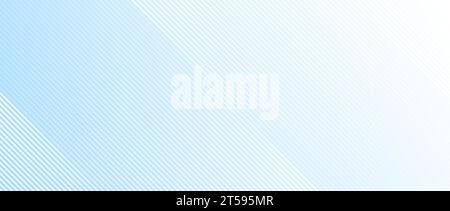 Abstract thin diagonal lines background. Blue slanted parallel stripes wallpaper. Vector geometric tech template texture for banner, poster, presentation, brochure, print, flyer, card, cover, booklet Stock Vector