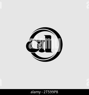 CD initial logo with rounded circle vector graphic Stock Vector Image ...