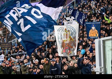 Bologna, Italy. 03rd Nov, 2023. SS Lazio supporters during Bologna FC vs SS Lazio, Italian soccer Serie A match in Bologna, Italy, November 03 2023 Credit: Independent Photo Agency/Alamy Live News Stock Photo