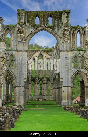 Rievaulx Abbey ruins, Rievaulx, near Helmsley, in the North York Moors National Park, North Yorkshire, England, UK Stock Photo