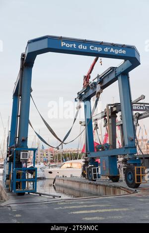 Cap of Agde, France. 1st Nov, 2023. The 2023 Nautical  Show opens its doors in Agde, France Stock Photo