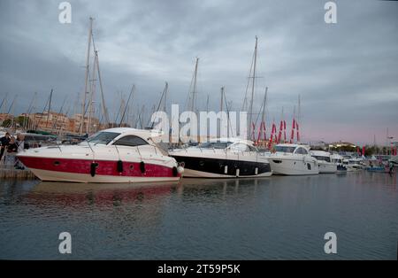 Cap of Agde, France. 1st Nov, 2023. The 2023 Nautical  Show opens its doors in Agde, France Stock Photo