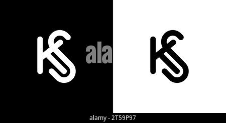 KS logo, KS Monogram, Initial KS Logo, Letter KS logo, Icon, Vector Stock Vector