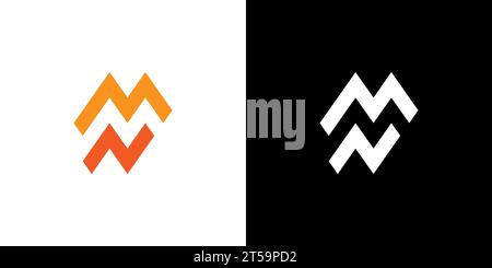 MN Logo, NM Monogram, Initial MN Logo, Letter NM Logo, Icon, Vector Stock Vector