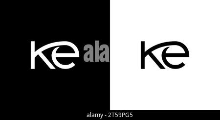 Ke logo, Ke Monogram, Initial Ke Logo, Letter Ke logo, Icon, Vector Stock Vector