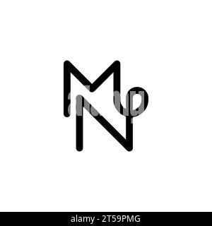 MN logo, MN Monogram, Initial MN Logo, Letter MN logo, Icon, Vector Stock Vector