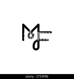 MF logo, MF Monogram, Initial MF Logo, Letter MF logo, Icon, Vector Stock Vector