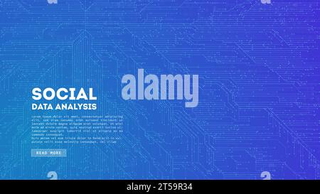 Big Data cloud computing. Blockchain visualiztion. Social network information complexity. Stock Vector