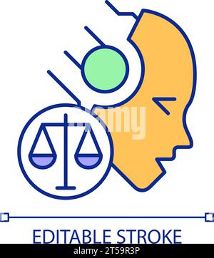 2D simple thin line regulatory compliance icon Stock Vector