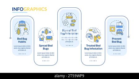 Multicolor integrated pest management layout with linear icons Stock Vector