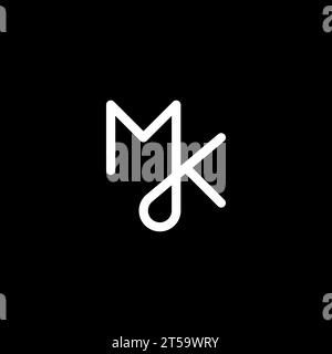 MK logo, MK Monogram, Initial MK Logo, Letter MK logo, Icon, Vector Stock Vector