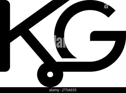 KG logo, KG Monogram, Initial KG Logo, Letter KG logo, Icon, Vector Stock Vector
